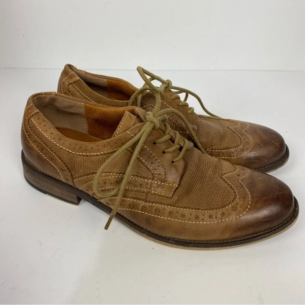 Steve Madden Brown Oxford Derby Mens Shoes
